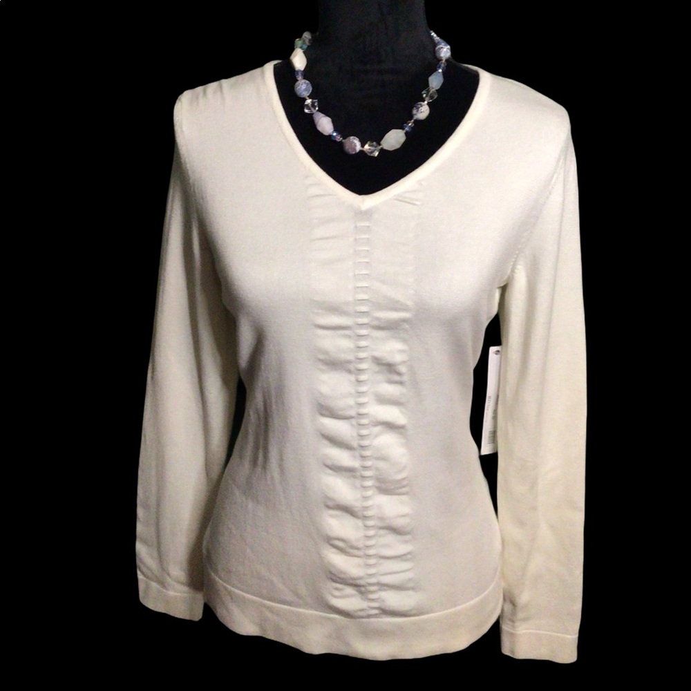 NWT Ivory Tribal Sweater Sz S